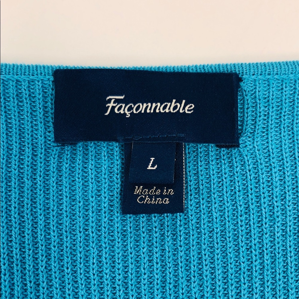 Faconnable Turquoise Sweater - Picture 3 of 5